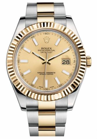 Rolex datejust gold deals