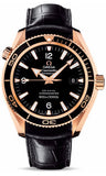 Omega,Omega - Seamaster Planet Ocean 600 M Co-Axial 42 mm - Red Gold - Leather Strap - Watch Brands Direct