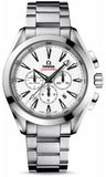 Omega,Omega - Seamaster Aqua Terra 150 M Co-Axial Chronograph 44 mm - Stainless Steel - Watch Brands Direct