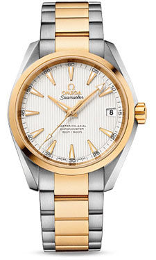 Omega,Omega - Seamaster Aqua Terra 150 M Master Co-Axial 38.5 mm - Stainless Steel And Yellow Gold - Watch Brands Direct