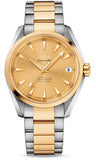 Omega,Omega - Seamaster Aqua Terra 150 M Master Co-Axial 38.5 mm - Stainless Steel And Yellow Gold - Watch Brands Direct