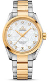 Omega,Omega - Seamaster Aqua Terra 150 M Master Co-Axial 38.5 mm - Stainless Steel And Yellow Gold - Watch Brands Direct