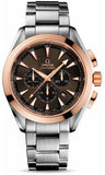 Omega,Omega - Seamaster Aqua Terra 150 M Co-Axial Chronograph 44 mm - Stainless Steel and Red Gold - Watch Brands Direct