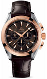 Omega,Omega - Seamaster Aqua Terra 150 M Co-Axial Chronograph 44 mm - Stainless Steel and Red Gold - Watch Brands Direct