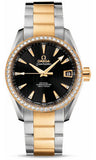 Omega,Omega - Seamaster Aqua Terra 150 M Co-Axial 38.5 mm - Steel And Yellow Gold - Watch Brands Direct