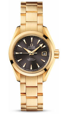 Omega,Omega - Seamaster Aqua Terra 150 M Co-Axial 30 mm - Yellow Gold - Watch Brands Direct