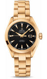 Omega,Omega - Seamaster Aqua Terra 150 M Co-Axial 34 mm - Yellow Gold - Watch Brands Direct