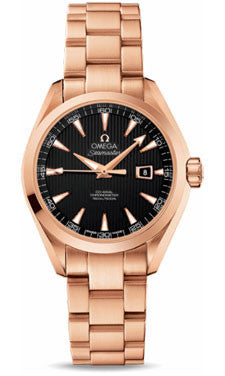 Omega,Omega - Seamaster Aqua Terra 150 M Co-Axial 34 mm - Red Gold - Watch Brands Direct