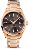 Omega,Omega - Seamaster Aqua Terra 150 M Co-Axial 41.5 mm - Red Gold - Watch Brands Direct