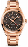 Omega,Omega - Seamaster Aqua Terra 150 M Co-Axial GMT 43 mm - Red Gold - Watch Brands Direct