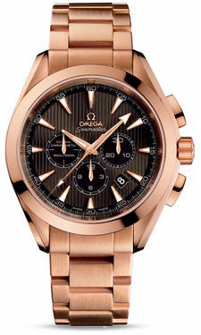 Omega,Omega - Seamaster Aqua Terra 150 M Co-Axial Chronograph 44 mm - Red Gold - Watch Brands Direct