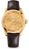 Omega,Omega - Seamaster Aqua Terra 150 M Master Co-Axial 38.5 mm - Yellow Gold - Watch Brands Direct