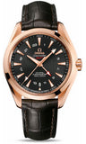 Omega,Omega - Seamaster Aqua Terra 150 M Co-Axial GMT 43 mm - Red Gold - Watch Brands Direct