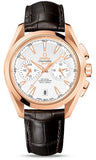 Omega,Omega - Seamaster Aqua Terra 150 M Co-Axial GMT Chronograph 43 mm - Red Gold - Watch Brands Direct