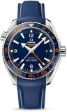 Omega,Omega - Seamaster Planet Ocean 600 M Co-Axial GMT 43.5 mm - Stainless Steel - Rubber Strap - Watch Brands Direct