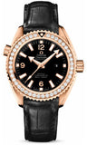 Omega,Omega - Seamaster Planet Ocean 600 M Co-Axial 37.5 mm - Red Gold - Leather Strap - Watch Brands Direct