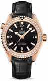 Omega,Omega - Seamaster Planet Ocean 600 M Co-Axial 42 mm - Red Gold - Leather Strap - Watch Brands Direct