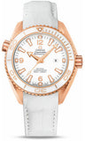 Omega,Omega - Seamaster Planet Ocean 600 M Co-Axial 37.5 mm - Red Gold - Leather Strap - Watch Brands Direct