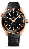 Omega,Omega - Seamaster Planet Ocean 600 M Co-Axial 45.5 mm - Red Gold - Leather Strap - Watch Brands Direct