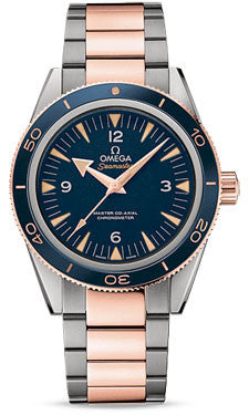 Omega,Omega - Seamaster 300 Omega Master Co-Axial 41 mm - Titanium and Sedna Gold - Watch Brands Direct