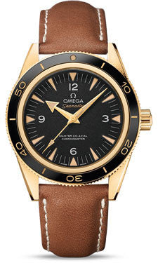 Omega,Omega - Seamaster 300 Omega Master Co-Axial 41 mm - Yellow Gold - Watch Brands Direct