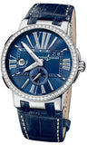 Ulysse Nardin,Ulysse Nardin - Executive Dual Time - Stainless Steel - Diamond Bezel - Watch Brands Direct