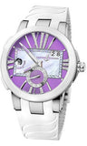 Ulysse Nardin,Ulysse Nardin - Executive Dual Time Lady - Stainless Steel - Ceramic Bezel - Watch Brands Direct