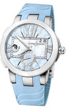 Ulysse Nardin,Ulysse Nardin - Executive Dual Time Lady - Stainless Steel - Ceramic Bezel - Watch Brands Direct