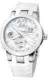 Ulysse Nardin,Ulysse Nardin - Executive Dual Time Lady - Stainless Steel - Ceramic Bezel - Watch Brands Direct