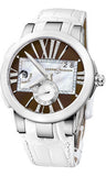 Ulysse Nardin,Ulysse Nardin - Executive Dual Time Lady - Stainless Steel - Ceramic Bezel - Watch Brands Direct