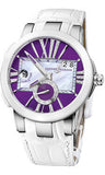 Ulysse Nardin,Ulysse Nardin - Executive Dual Time Lady - Stainless Steel - Ceramic Bezel - Watch Brands Direct