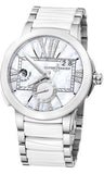 Ulysse Nardin,Ulysse Nardin - Executive Dual Time Lady - Stainless Steel - Ceramic Bezel - Watch Brands Direct