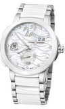 Ulysse Nardin,Ulysse Nardin - Executive Dual Time Lady - Stainless Steel - Ceramic Bezel - Watch Brands Direct