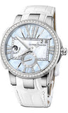 Ulysse Nardin,Ulysse Nardin - Executive Dual Time Lady - Stainless Steel - Diamond Bezel - Watch Brands Direct