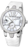 Ulysse Nardin,Ulysse Nardin - Executive Dual Time Lady - Stainless Steel - Diamond Bezel - Watch Brands Direct