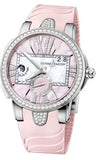 Ulysse Nardin,Ulysse Nardin - Executive Dual Time Lady - Stainless Steel - Diamond Bezel - Watch Brands Direct