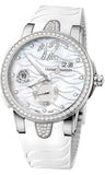 Ulysse Nardin,Ulysse Nardin - Executive Dual Time Lady - Stainless Steel - Diamond Bezel - Watch Brands Direct