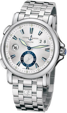 Ulysse Nardin,Ulysse Nardin - Dual Time 42mm - Stainless Steel - Bracelet - Watch Brands Direct