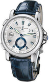 Ulysse Nardin,Ulysse Nardin - Dual Time 42mm - Stainless Steel - Leather Strap - Watch Brands Direct