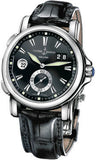 Ulysse Nardin,Ulysse Nardin - Dual Time 42mm - Stainless Steel - Leather Strap - Watch Brands Direct