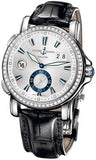 Ulysse Nardin,Ulysse Nardin - Dual Time 42mm - Stainless Steel - Leather Strap - Watch Brands Direct