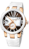 Ulysse Nardin,Ulysse Nardin - Executive Dual Time Lady - Rose Gold - Ceramic Bezel - Watch Brands Direct