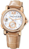 Ulysse Nardin,Ulysse Nardin - Dual Time Lady - Rose Gold - Leather Strap - Watch Brands Direct