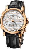 Ulysse Nardin,Ulysse Nardin - Dual Time 42mm - Rose Gold - Leather Strap - Watch Brands Direct