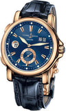 Ulysse Nardin,Ulysse Nardin - Dual Time 42mm - Rose Gold - Leather Strap - Watch Brands Direct