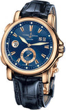 Ulysse Nardin,Ulysse Nardin - Dual Time 42mm - Rose Gold - Leather Strap - Watch Brands Direct