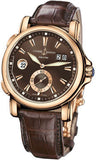 Ulysse Nardin,Ulysse Nardin - Dual Time 42mm - Rose Gold - Leather Strap - Watch Brands Direct