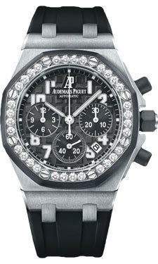 Audemars Piguet,Audemars Piguet - Royal Oak Offshore Lady Chronograph - Stainless Steel - Watch Brands Direct
