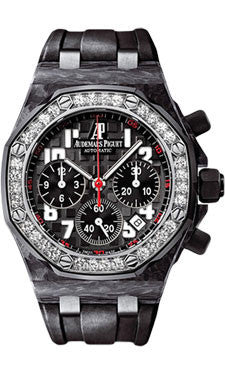 Audemars Piguet,Audemars Piguet - Royal Oak Offshore Lady Chronograph - Carbon - Watch Brands Direct