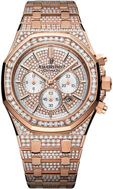 Audemars Piguet Royal Oak 26 ct Diamond Watch 18k Rose Gold